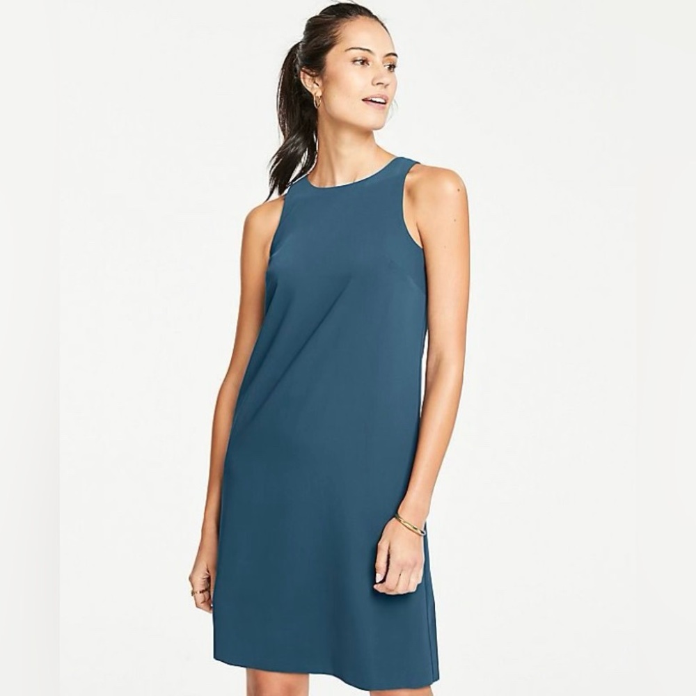 Ann Taylor Teal Tank Dress Size 0P